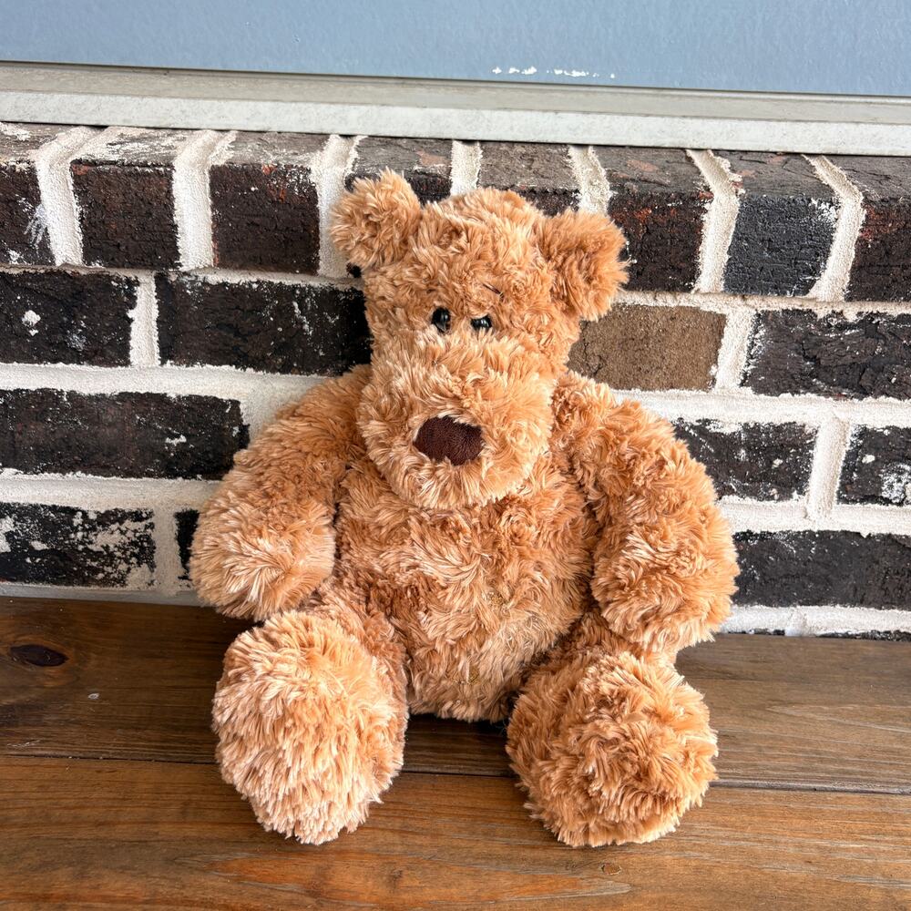 Vintage Build A Bear Brown Teddy Plush Stuffed With Hugs Good Wishes Early BABW